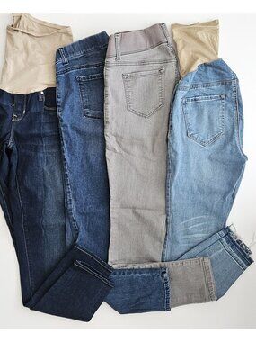 Maternity Skinny Jeans Lot S 4 Trendy Jessica Simpson Gap Old Navy